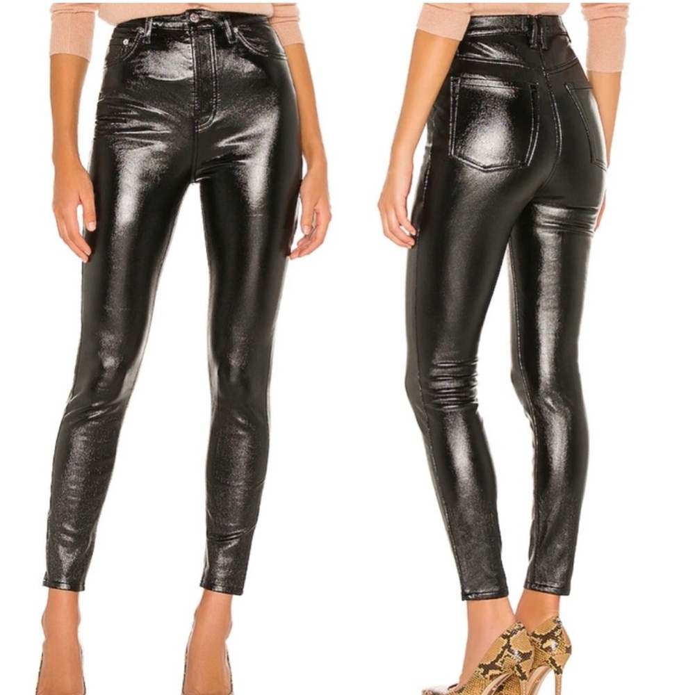 NWT Free People Black Phoenix Coated Skinny - Picture 2 of 8